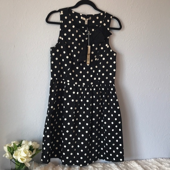 LC Lauren Conrad Dresses & Skirts - Black and white polka dot dress size 12